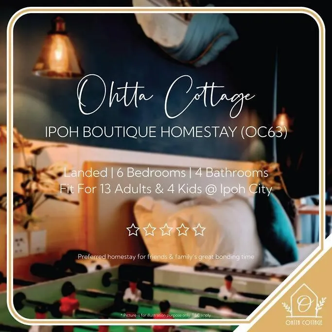 Oc63 By Ohtta Cottage Ipoh For 13 Adults 4 Children